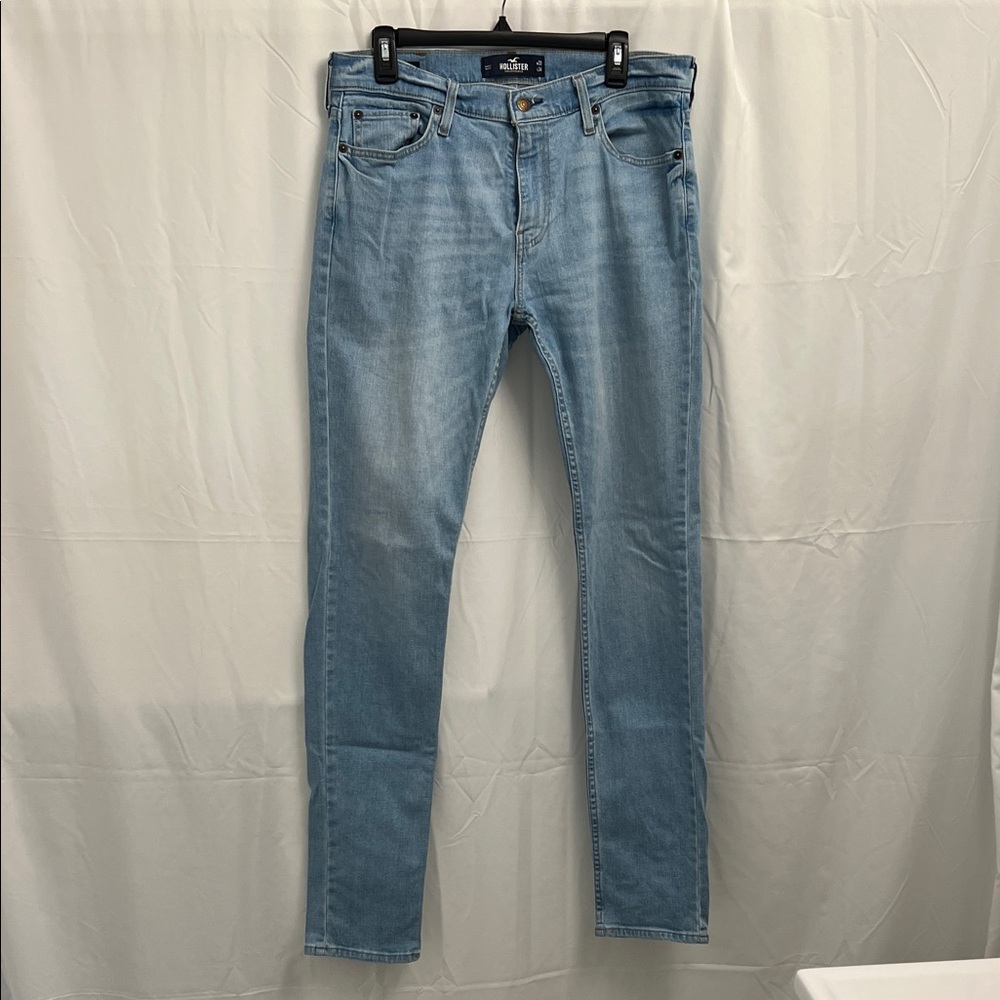 Hollister Men's Sky Blue Slim Jeans